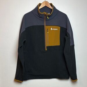 Cotopaxi Abrazo Half-Zip Men’s‎ Fleece Jacket Graphite Black Colorway Medium
